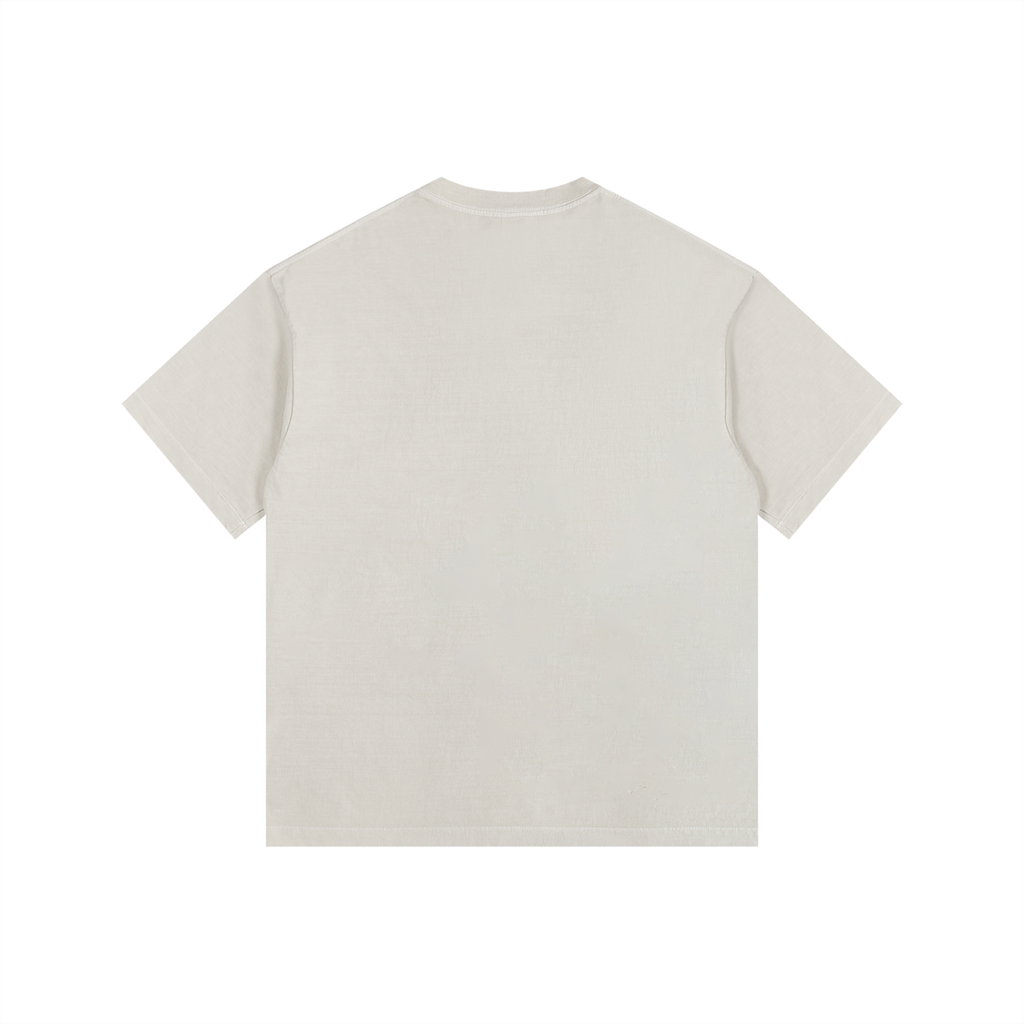 Check Ball Vintage Washed Oversized Cotton Tee