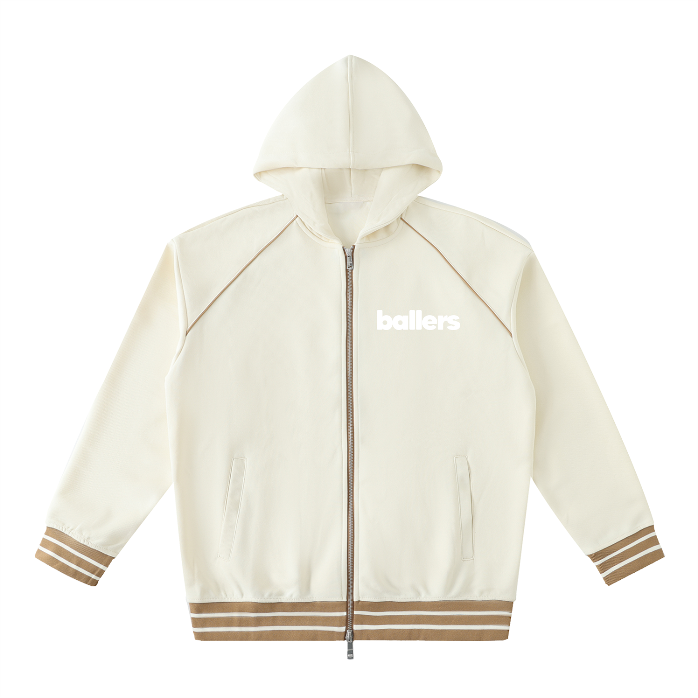 Ballers - Striped Zip Hoodie