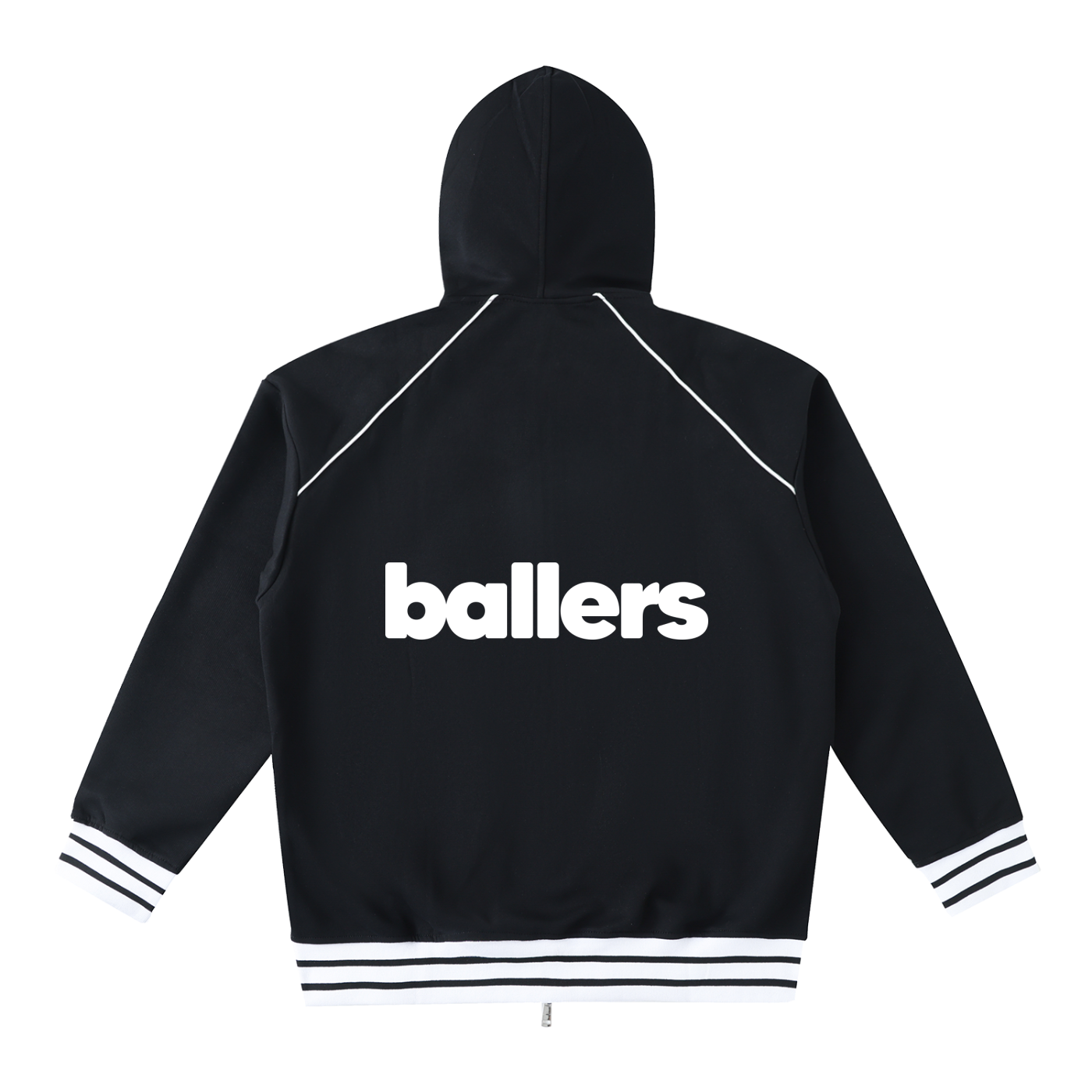 Ballers - Striped Zip Hoodie