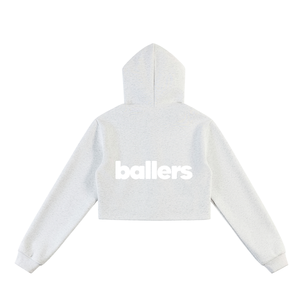 Womens - Cropped Zip Hoodie